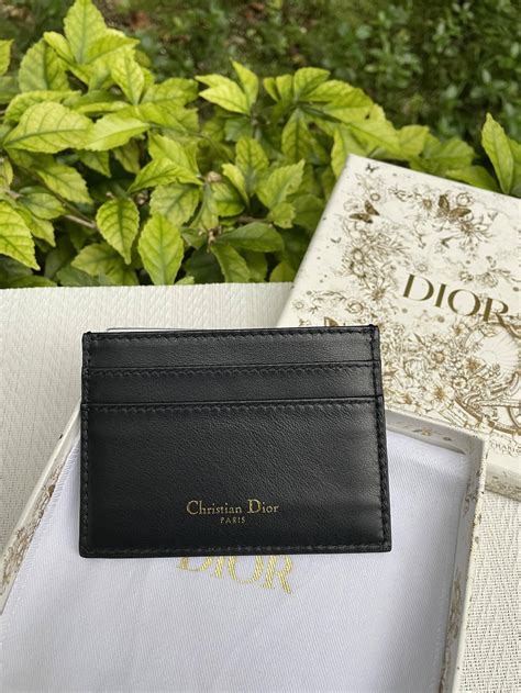 dior card jolder|Dior card holder used.